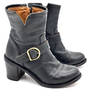 Fiorentini + Baker Nelly Black Leather Ankle Boots